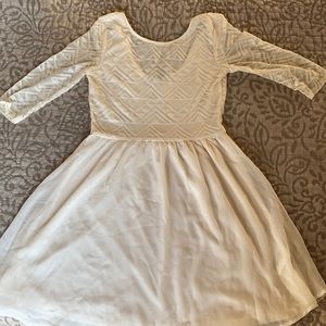 H&M Ivory/Cream Swing Dress NWT